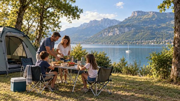 Les meilleurs campings familiaux près du lac du Bourget en Savoie