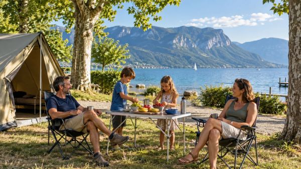 Les meilleurs campings familiaux près du lac du Bourget en Savoie