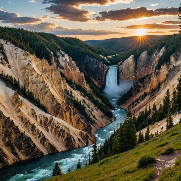 Quels sont les meilleurs itinéraires pour une randonnée dans le parc national de Yellowstone, USA?