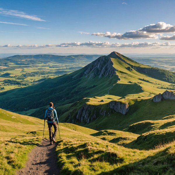 Comment préparer une randonnée pour explorer les volcans éteints en Auvergne, France?