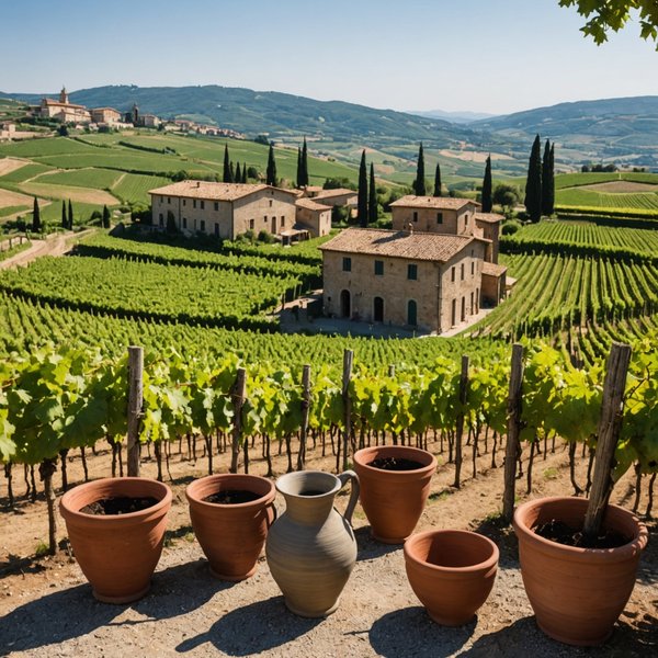 Quels hébergements en Italie proposent des ateliers de poterie et des visites de vignobles?